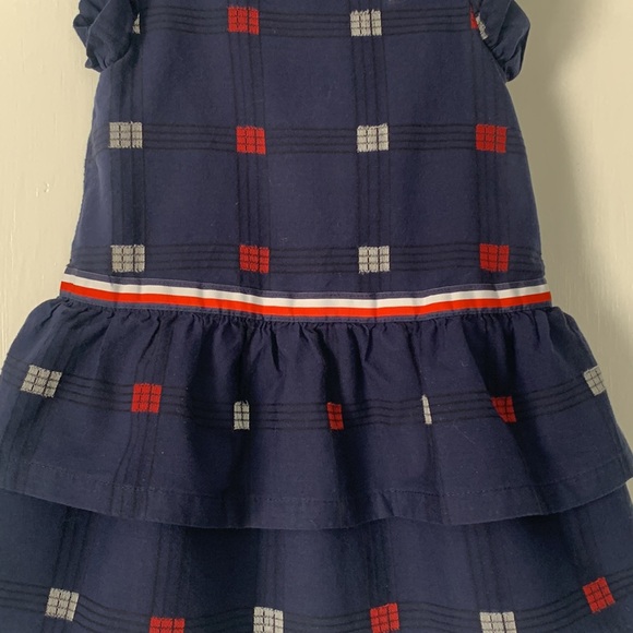 Tommy Hilfiger Navy Ruffle Sleeve Dress EUC 18M - Picture 4 of 14